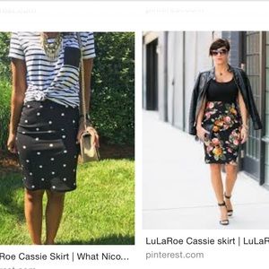 LuLaRoe Cassie floral and feminine pencil skirt
